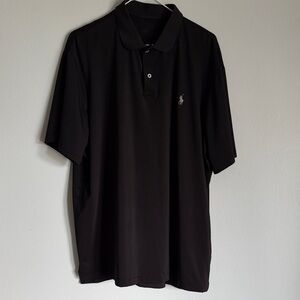 Black Ralph Lauren Performance Polo Shirt Size XL Soft Dri Fit